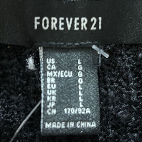 NWT: Forever 21 black sweater, L - Picture 6 of 8